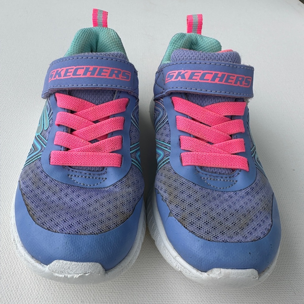 Skechers girl’s Athletic Sneakers with Velcro.  Size 11.